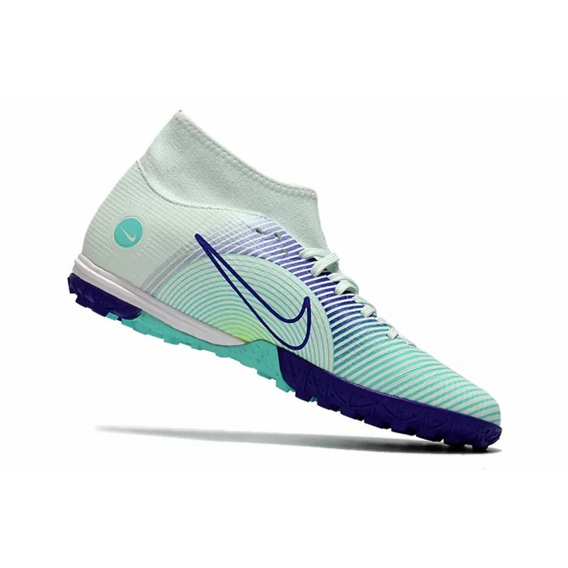 Botas de Fútbol Nike Superfly 8 Academy TF Azul Claro&Azul Marino / Verde Claro&Turquesa (#39~#45)