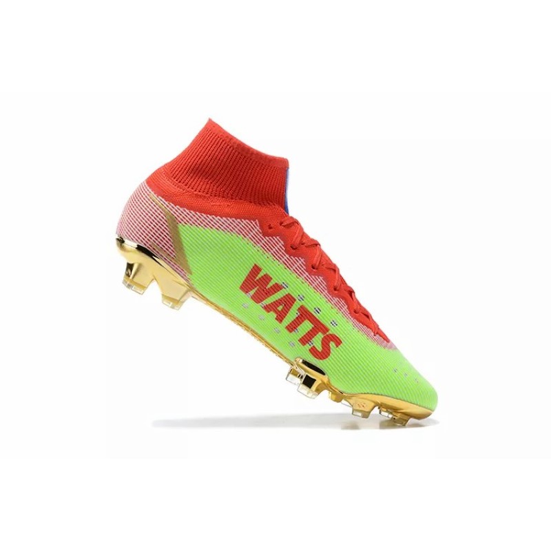 Botas de Fútbol Nike Superfly 8 Elite FG Verde Fluorescente&Rojo (#39~#45)