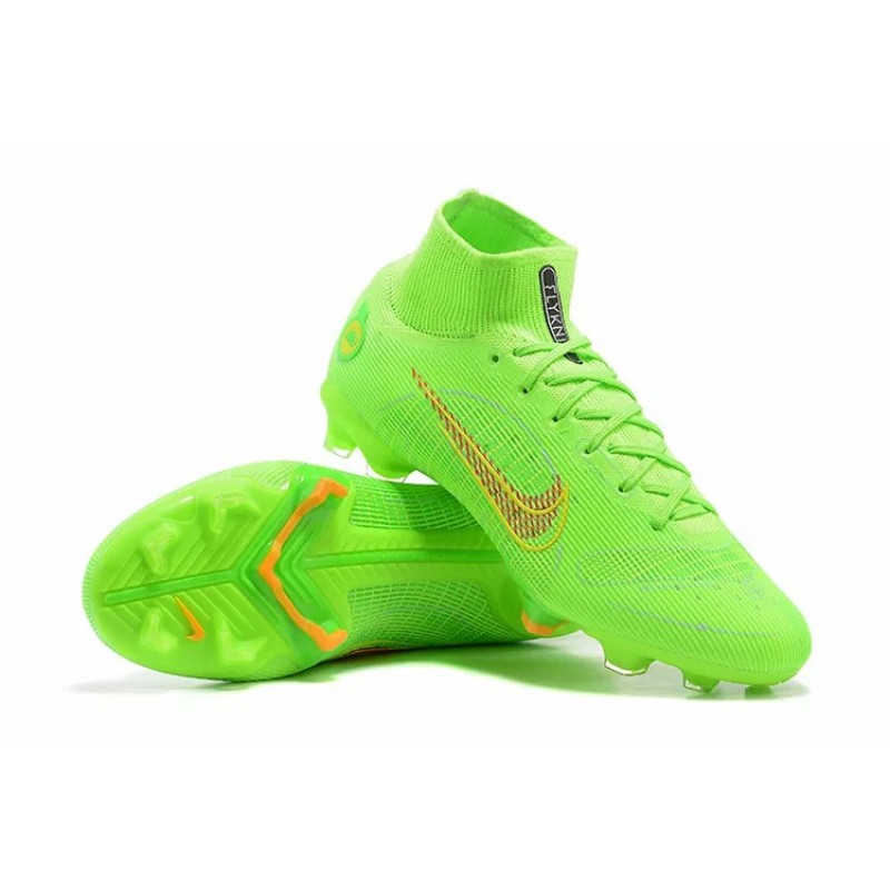 Botas de Fútbol Nike Superfly 8 Elite FG Verde Fluorescente (#39~#45)