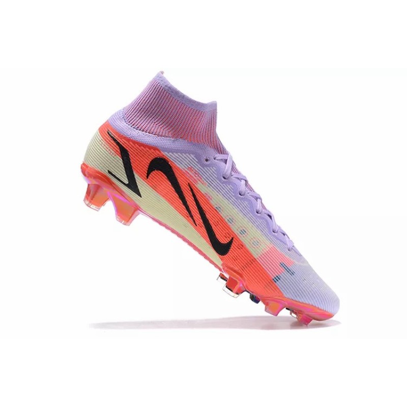 Botas de Fútbol Nike Superfly 8 Elite FG Violeta&Rojo Naranja (#39~#45)