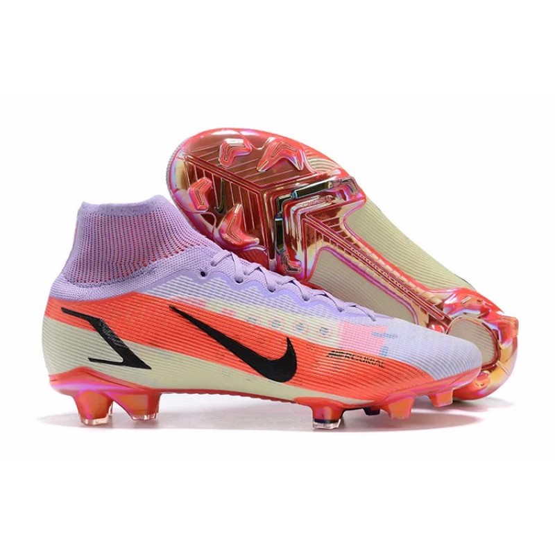 Botas de Fútbol Nike Superfly 8 Elite FG Violeta&Rojo Naranja (#39~#45)