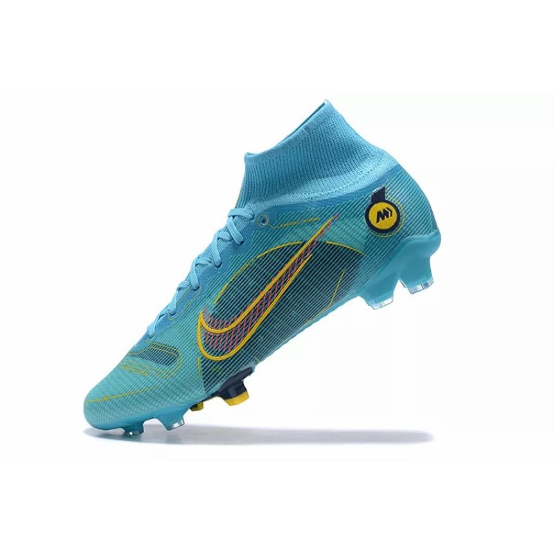 Botas de Fútbol Nike Superfly 8 Elite FG Azul Claro&Naranja (#39~#45)