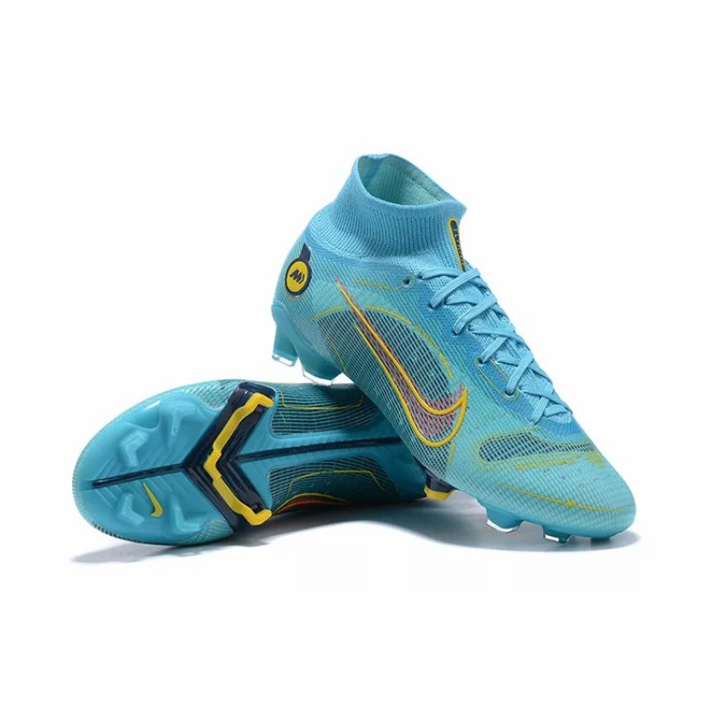 Botas de Fútbol Nike Superfly 8 Elite FG Azul Claro&Naranja (#39~#45)