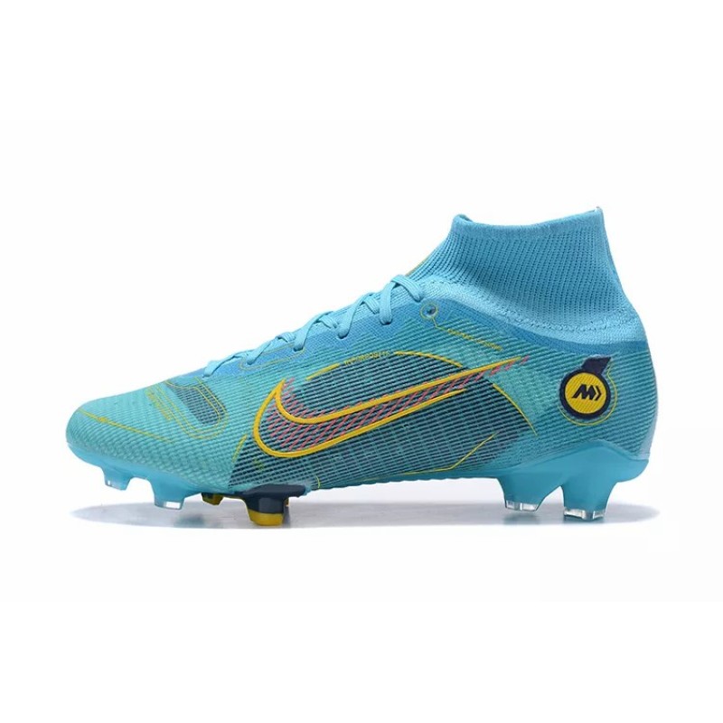 Botas de Fútbol Nike Superfly 8 Elite FG Azul Claro&Naranja (#39~#45)