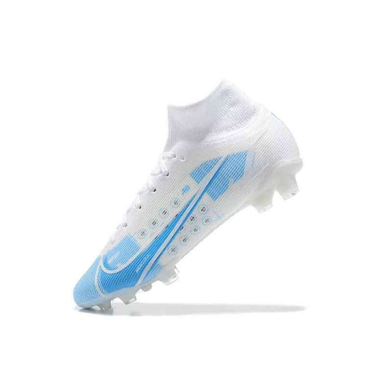 Botas de Fútbol Nike Superfly 8 Elite FG Blanco&Celeste (#39~#45)