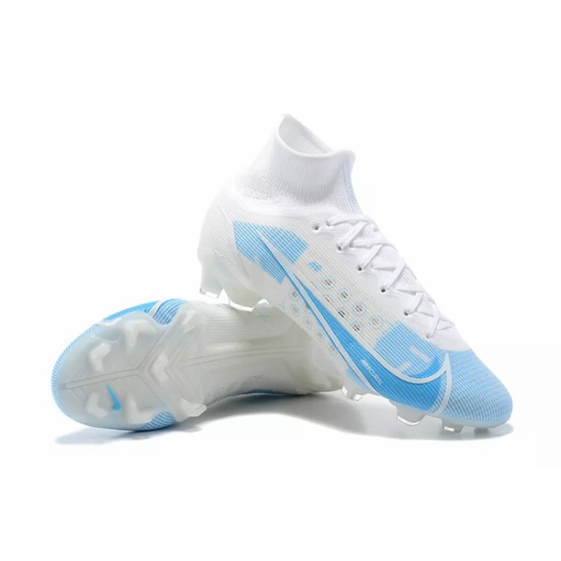 Botas de Fútbol Nike Superfly 8 Elite FG Blanco&Celeste (#39~#45)