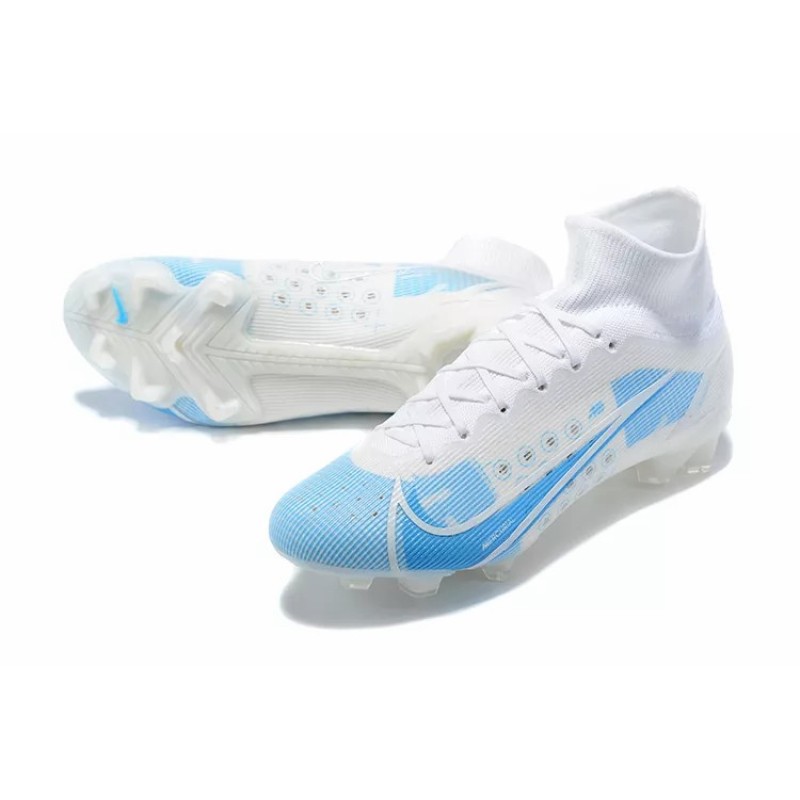 Botas de Fútbol Nike Superfly 8 Elite FG Blanco&Celeste (#39~#45)
