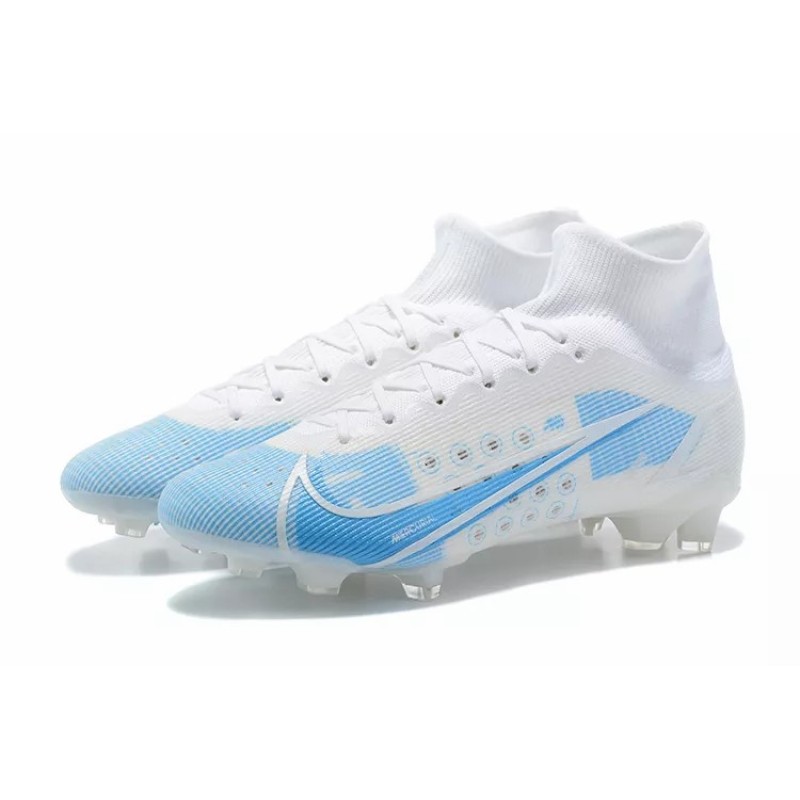 Botas de Fútbol Nike Superfly 8 Elite FG Blanco&Celeste (#39~#45)