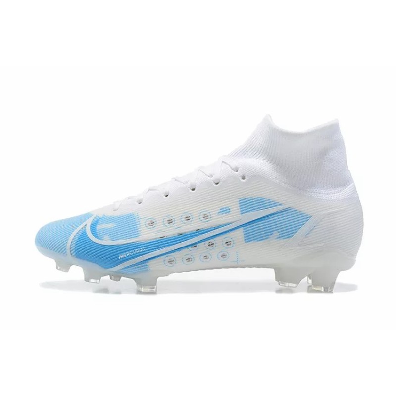 Botas de Fútbol Nike Superfly 8 Elite FG Blanco&Celeste (#39~#45)