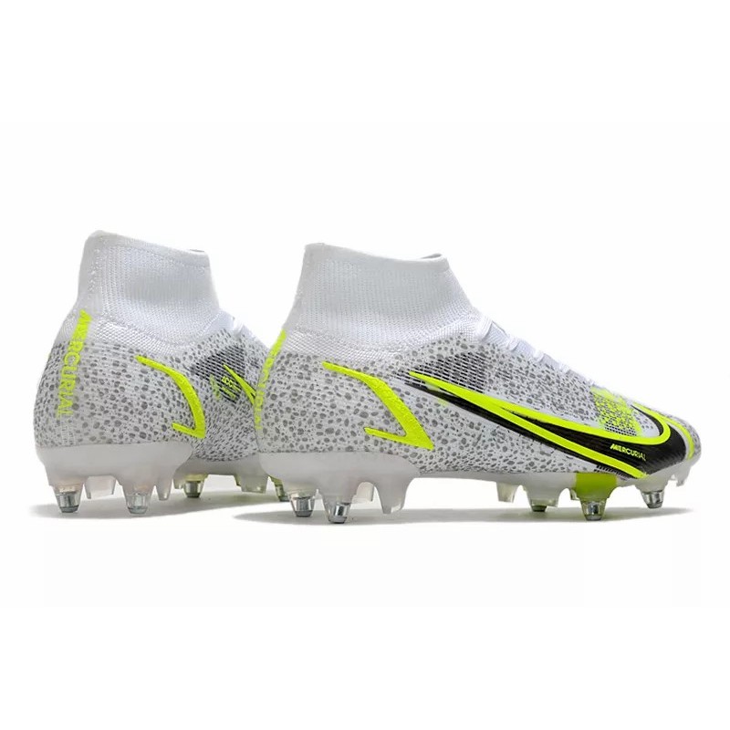 Botas de Fútbol Nike Mercurial Superfly VIII Elite SG PRO Blanco&Amarillo Fluorescente&Negro / Rojo&Blanco (#39~#45)
