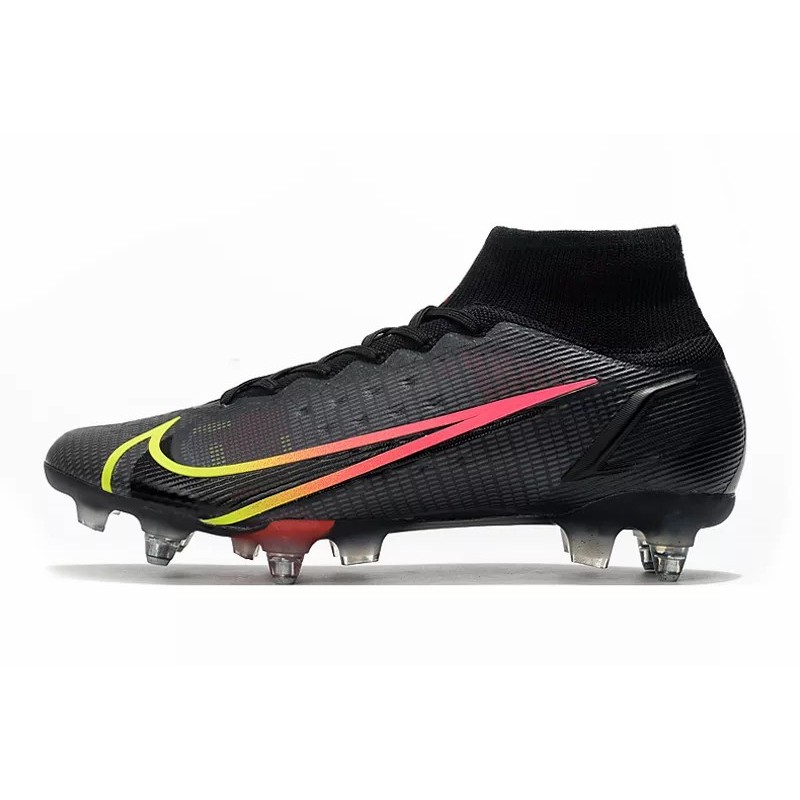 Botas de Fútbol Nike Mercurial Superfly VIII Elite SG PRO Negro&Rosado&Amarillo (#39~#45)