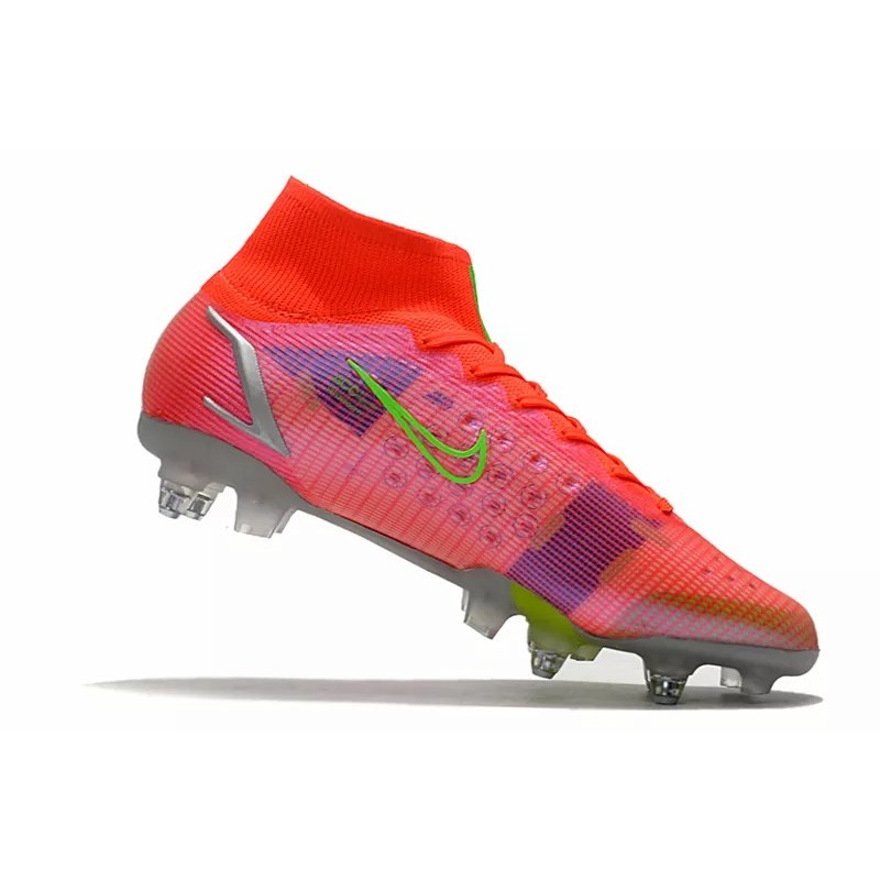 Botas de Fútbol Nike Mercurial Superfly VIII Elite SG PRO Rojo&Verde Fluorescente (#39~#45)