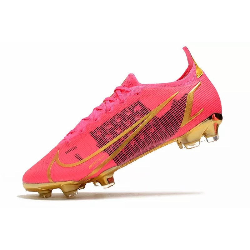 Botas de Fútbol Nike Mercurial Vapor XIV Elite FG Rosa&Dorado / Naranja&Negro (#39~#45)