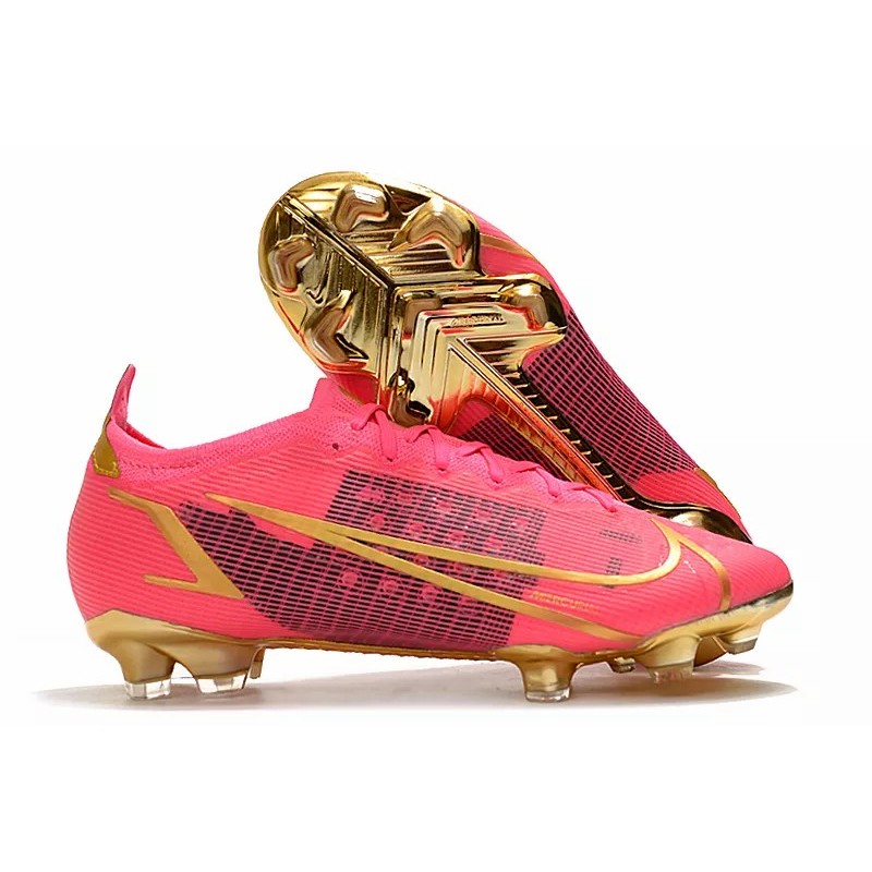 Botas de Fútbol Nike Mercurial Vapor XIV Elite FG Rosa&Dorado / Naranja&Negro (#39~#45)