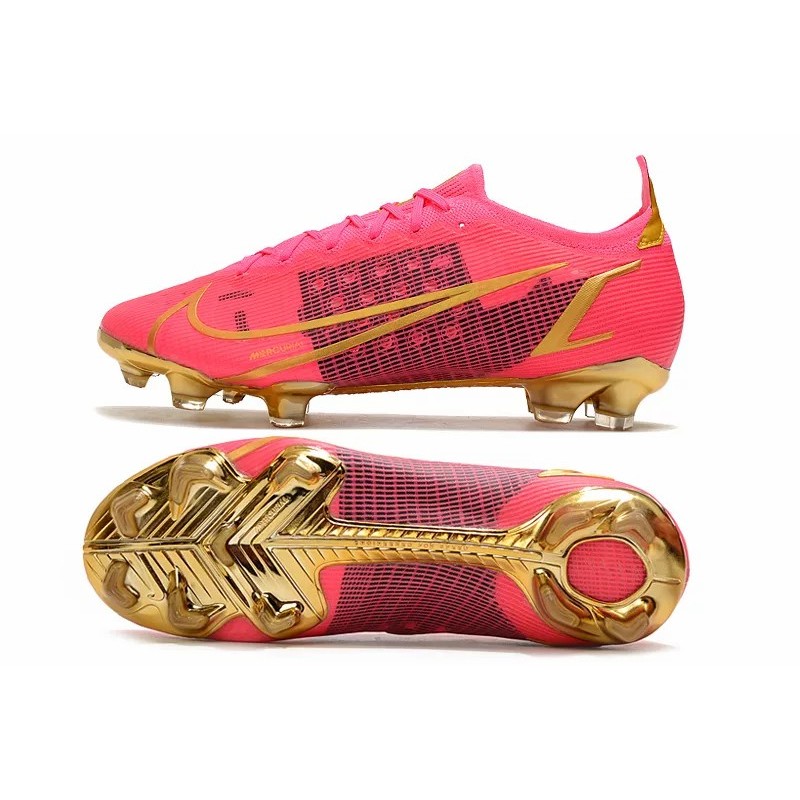 Botas de Fútbol Nike Mercurial Vapor XIV Elite FG Rosa&Dorado / Naranja&Negro (#39~#45)
