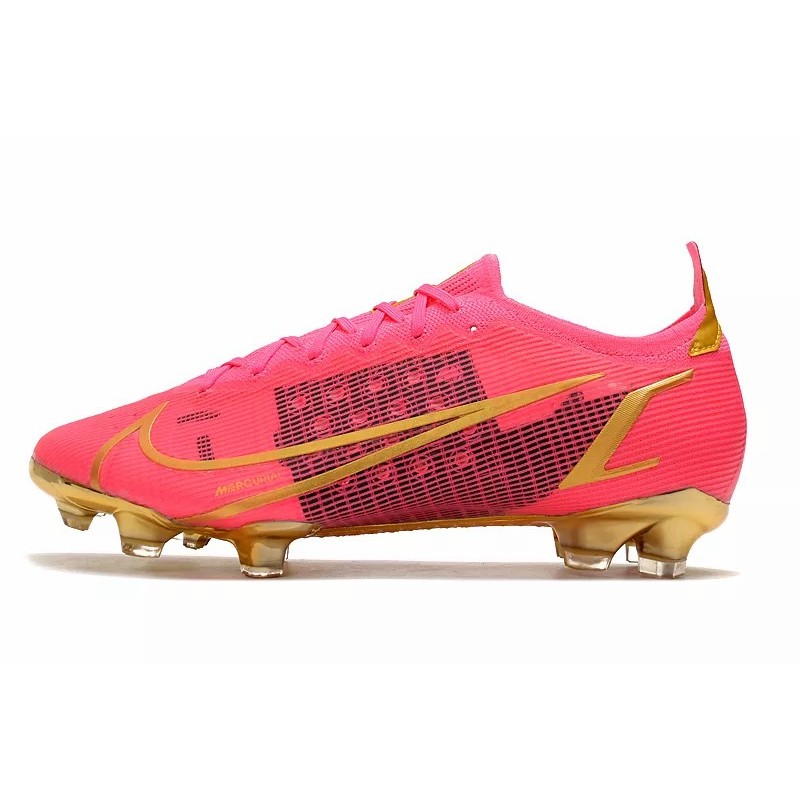 Botas de Fútbol Nike Mercurial Vapor XIV Elite FG Rosa&Dorado / Naranja&Negro (#39~#45)