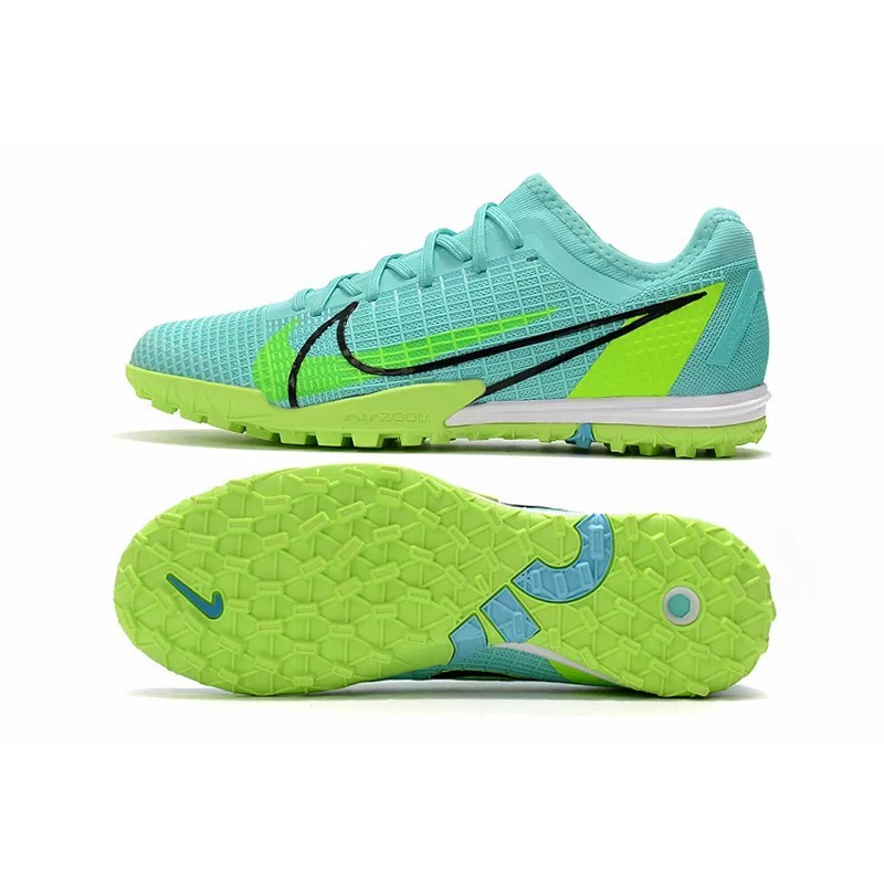 Botas de Fútbol Nike Zoom Vapor 14 Pro TF Turquesa&Verde Fluorescente (#39~#45)