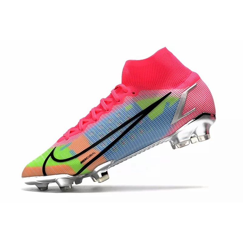 Botas de Fútbol Nike Superfly 8 Elite FG Rojo / Rosado&Dorado / Negro&Dorado / Azul&Blanco / Verde Fluorescente&Negro / Rosado&Verde Fluorescente&Azul / Blanco&Rojo / Blanco&Azul (#39~#45)