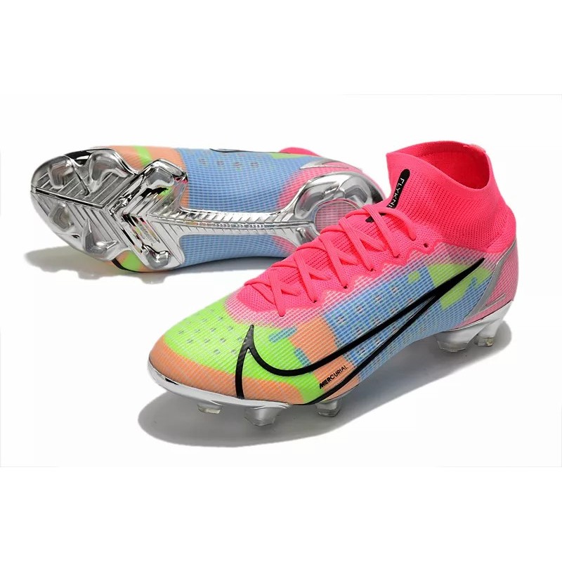 Botas de Fútbol Nike Superfly 8 Elite FG Rojo / Rosado&Dorado / Negro&Dorado / Azul&Blanco / Verde Fluorescente&Negro / Rosado&Verde Fluorescente&Azul / Blanco&Rojo / Blanco&Azul (#39~#45)