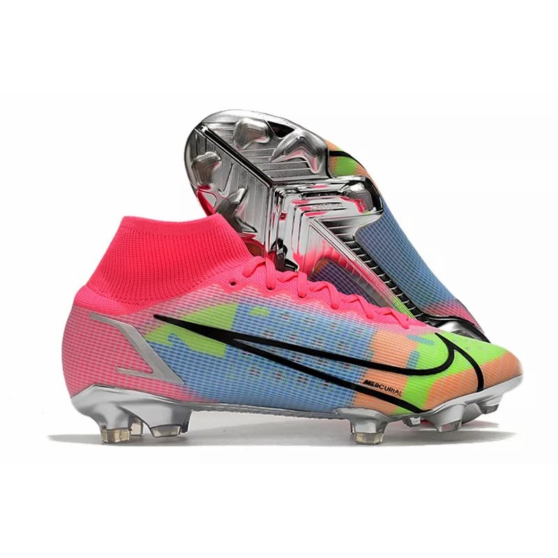 Botas de Fútbol Nike Superfly 8 Elite FG Rojo / Rosado&Dorado / Negro&Dorado / Azul&Blanco / Verde Fluorescente&Negro / Rosado&Verde Fluorescente&Azul / Blanco&Rojo / Blanco&Azul (#39~#45)