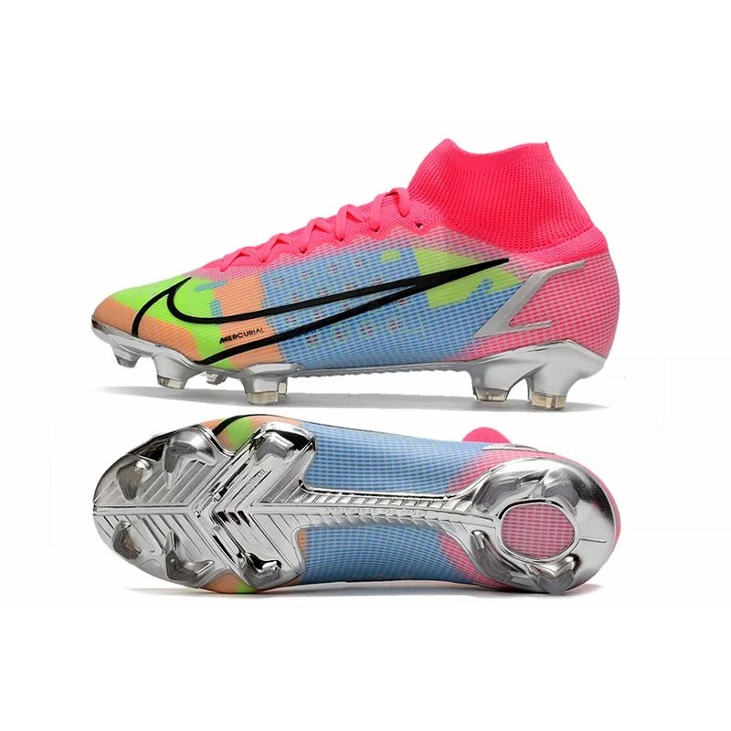 Botas de Fútbol Nike Superfly 8 Elite FG Rojo / Rosado&Dorado / Negro&Dorado / Azul&Blanco / Verde Fluorescente&Negro / Rosado&Verde Fluorescente&Azul / Blanco&Rojo / Blanco&Azul (#39~#45)