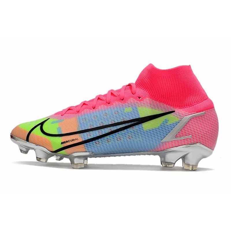 Botas de Fútbol Nike Superfly 8 Elite FG Rojo / Rosado&Dorado / Negro&Dorado / Azul&Blanco / Verde Fluorescente&Negro / Rosado&Verde Fluorescente&Azul / Blanco&Rojo / Blanco&Azul (#39~#45)