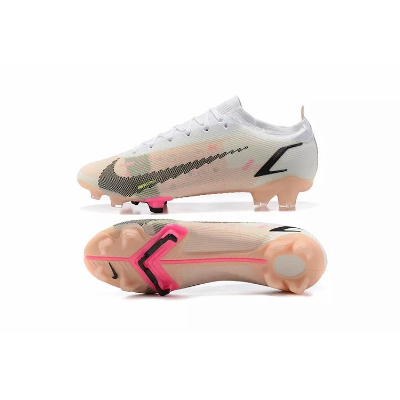 Botas de Fútbol Nike Mercurial Vapor 14 Elite FG Blanco&Rosado (#39~#45)