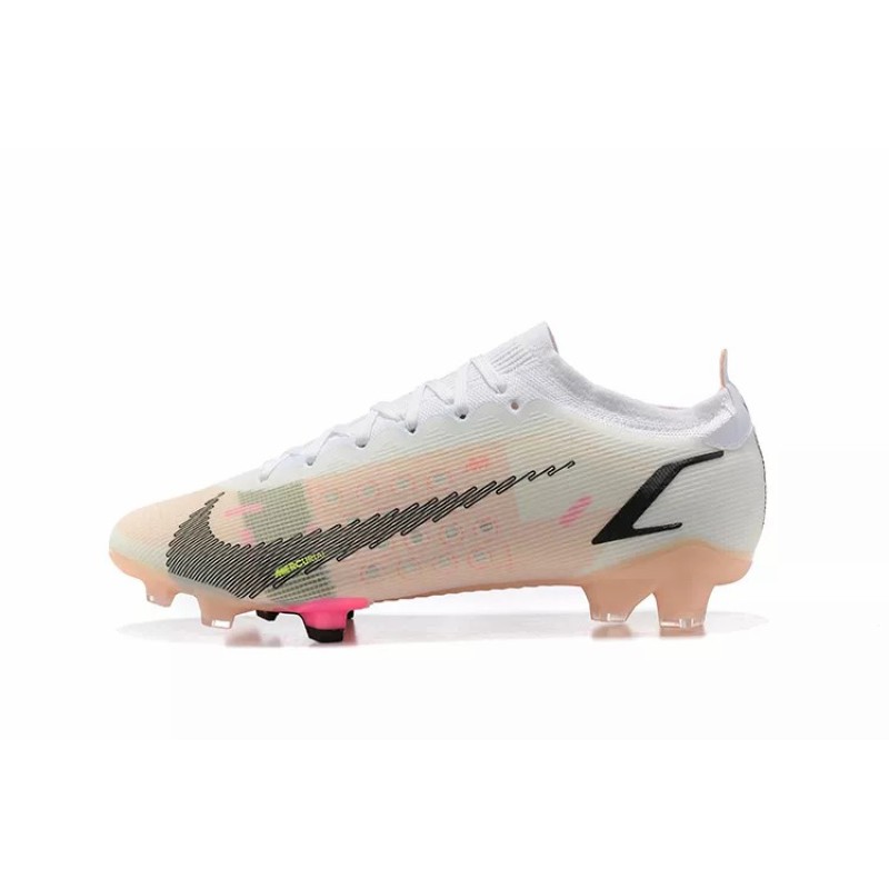 Botas de Fútbol Nike Mercurial Vapor 14 Elite FG Blanco&Rosado (#39~#45)