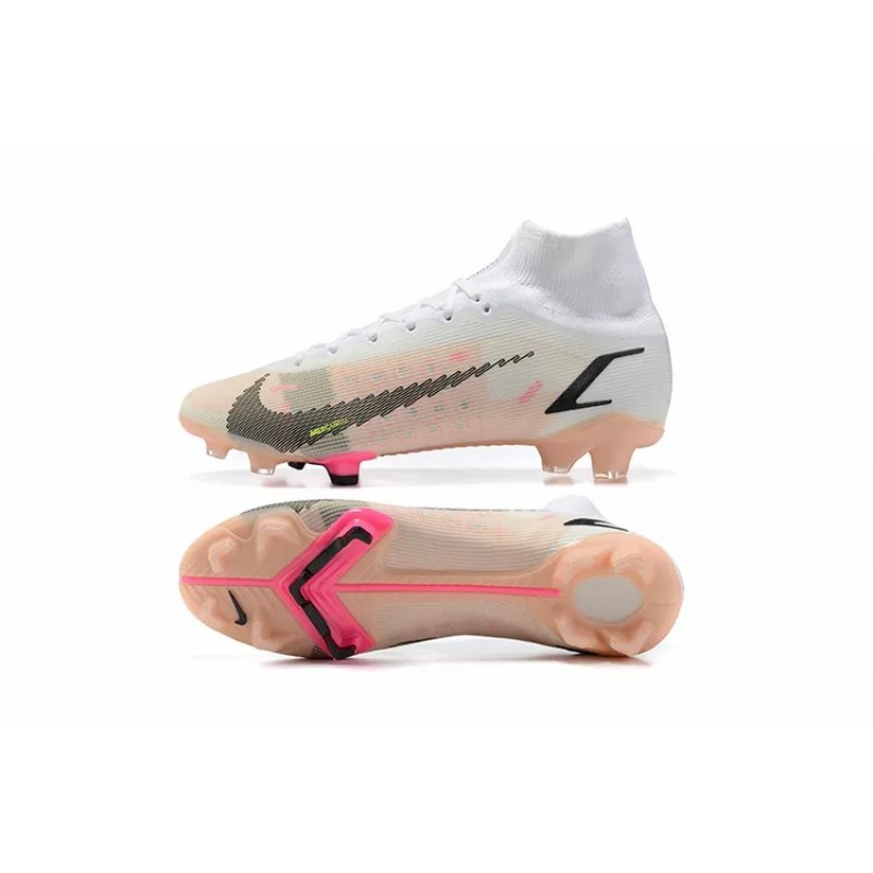 Botas de Fútbol Nike Superfly 8 Spark Positivity Elite FG Unisex Blanco&Rosado (#35~#45) Botas de Fútbol Nike Superfly 8 Spark Positivity Elite FG Unisex Blanco&Rosado (#35~#45)