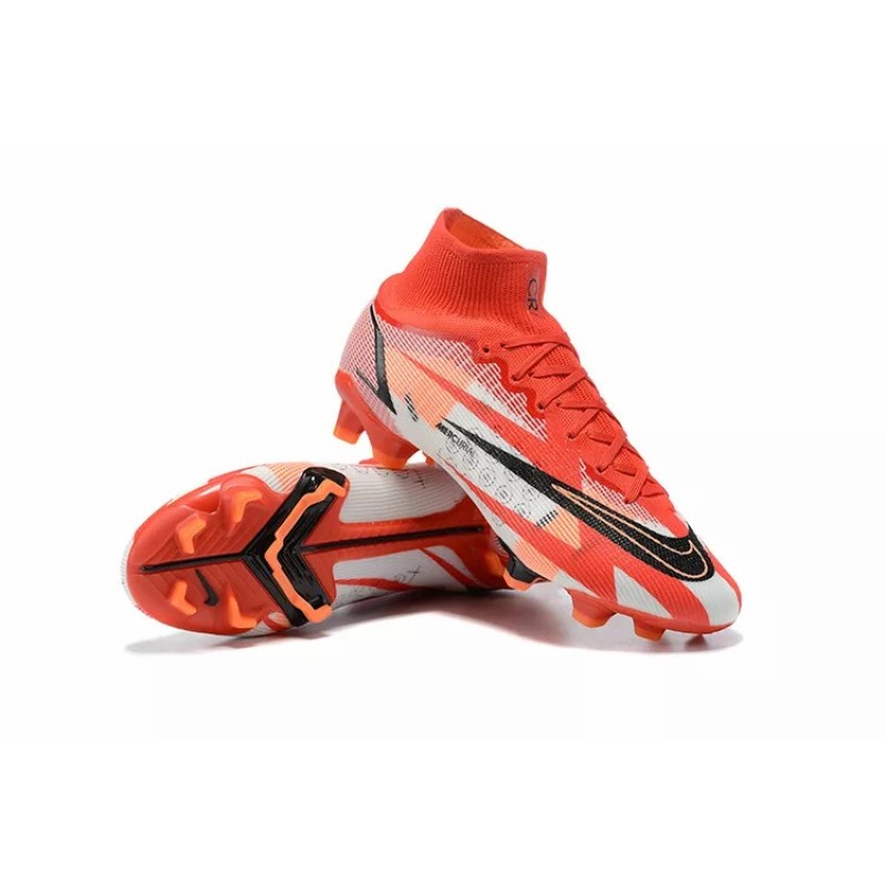 Botas de Fútbol Nike Superfly 8 Spark Positivity Elite FG Unisex Rojo&Blanco&Negro (#35~#45)