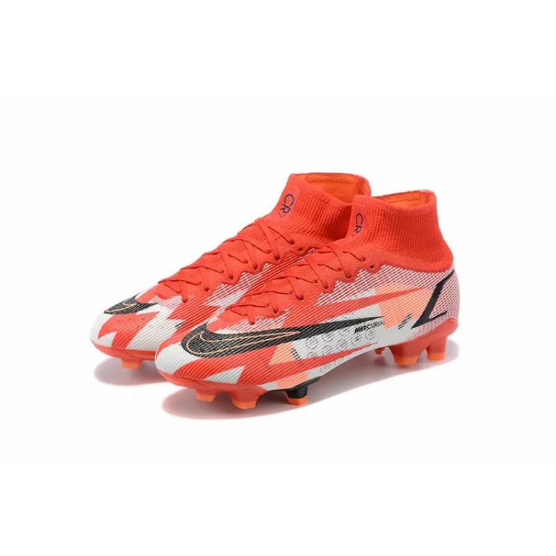 Botas de Fútbol Nike Superfly 8 Spark Positivity Elite FG Unisex Rojo&Blanco&Negro (#35~#45)