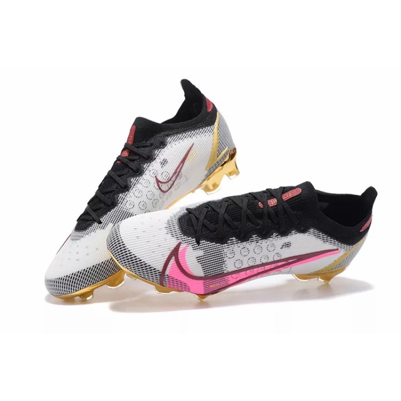Botas de Fútbol Nike Vapor 14 Elite MDS FG Blanco&Rosado&Dorado&Negro (#39~#45)