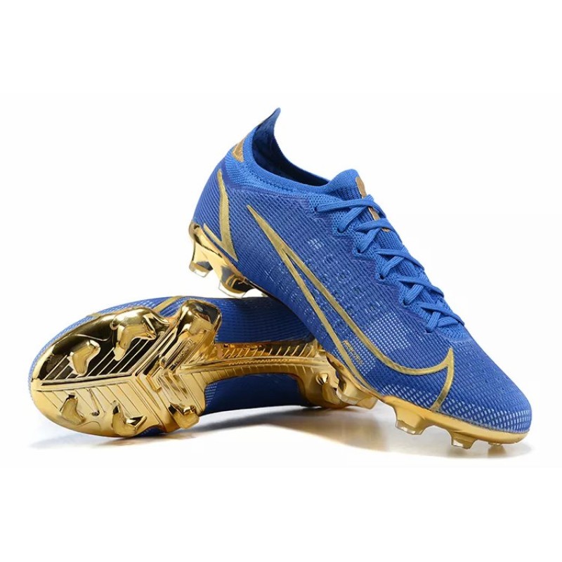 Botas de Fútbol Nike Vapor 14 Elite MDS FG Azul&Dorado (#39~#45)