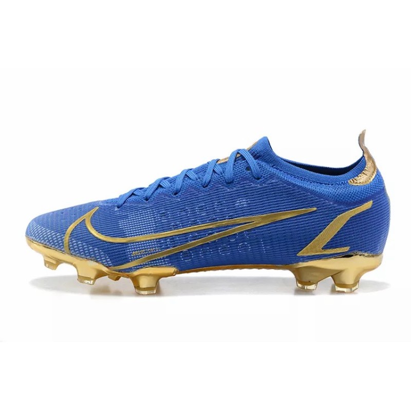 Botas de Fútbol Nike Vapor 14 Elite MDS FG Azul&Dorado (#39~#45)