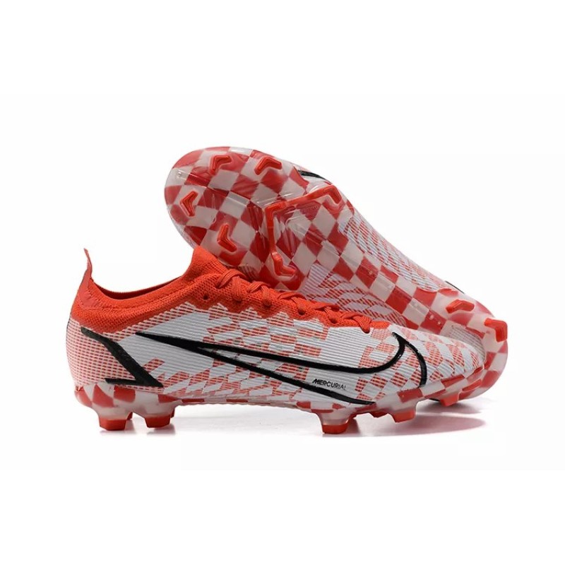 Botas de Fútbol Nike Vapor 14 Elite MDS FG Blanco&Rojo&Negro (#39~#45)