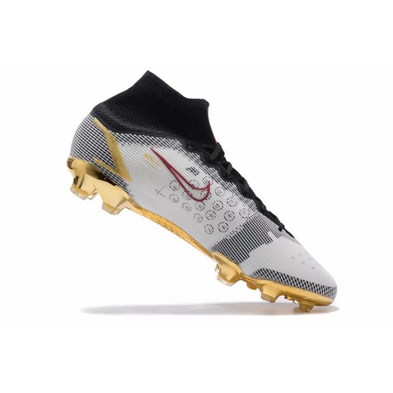 Botas de Fútbol Nike Vapor 14 Elite MDS FG Blanco&Negro&Rosado&Dorado (#39~#45)