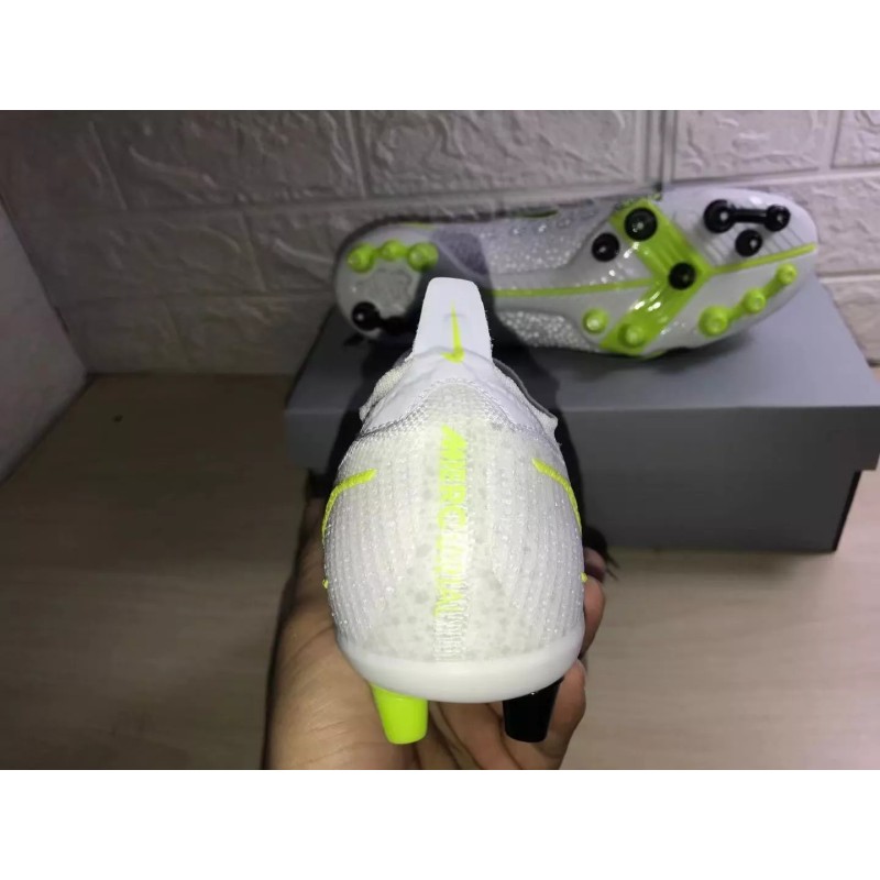 Botas de Fútbol Nike Vapor 14 Elite FG Unisex Blanco&Amarillo Fluorescente (#36~#45)