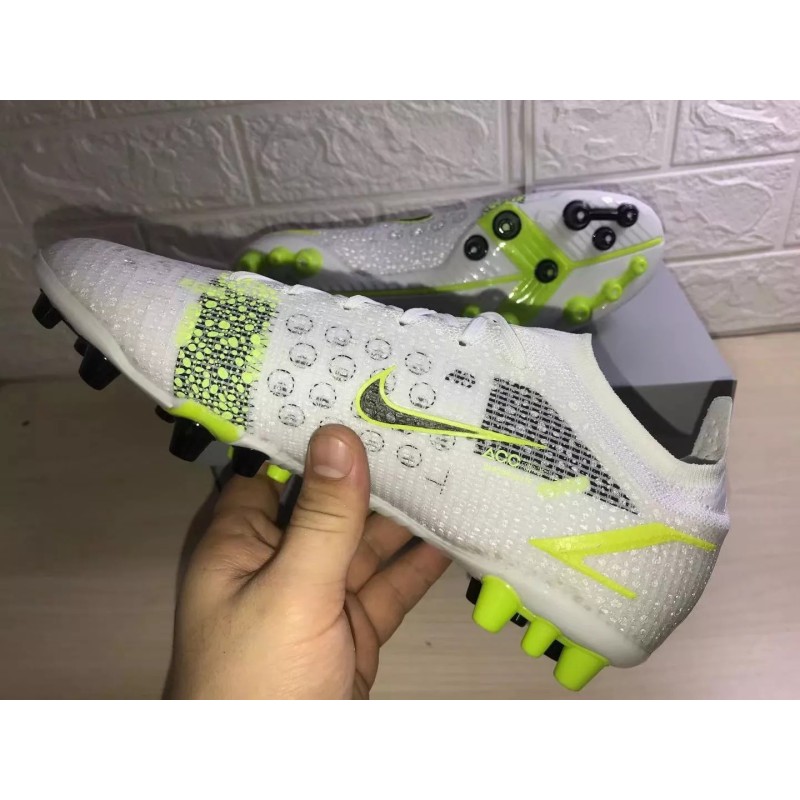 Botas de Fútbol Nike Vapor 14 Elite FG Unisex Blanco&Amarillo Fluorescente (#36~#45)