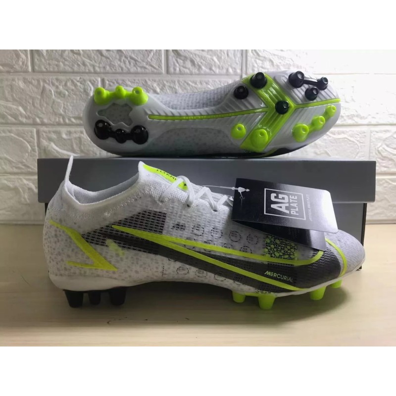 Botas de Fútbol Nike Vapor 14 Elite FG Unisex Blanco&Amarillo Fluorescente (#36~#45)