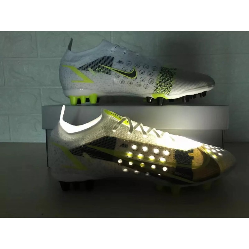 Botas de Fútbol Nike Vapor 14 Elite FG Unisex Blanco&Amarillo Fluorescente (#36~#45)