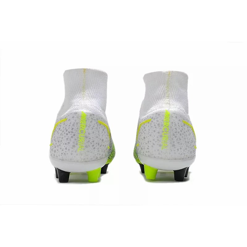 Botas de Fútbol Nike Superfly 8 Elite AG Unisex Blanco&Amarillo Fluorescente (#36~#45)