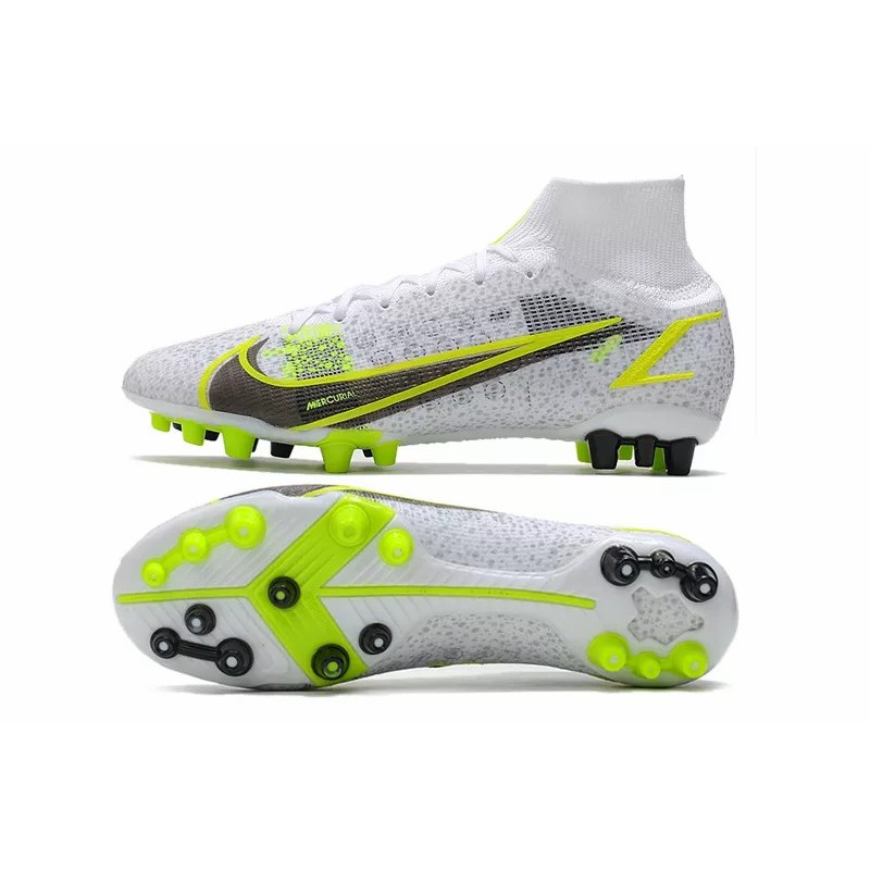 Botas de Fútbol Nike Superfly 8 Elite AG Unisex Blanco&Amarillo Fluorescente (#36~#45)