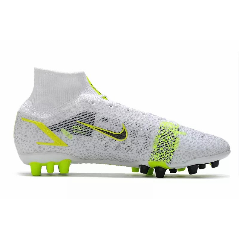 Botas de Fútbol Nike Superfly 8 Elite AG Unisex Blanco&Amarillo Fluorescente (#36~#45)