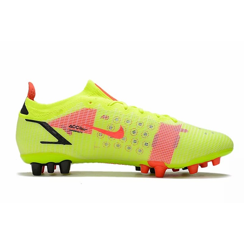Botas de Fútbol Nike Vapor 14 Elite AG Unisex Amarillo&Rojo Naranja&Negro (#36~#45)