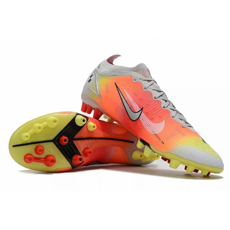Botas de Fútbol Nike Vapor 14 Elite AG Unisex Rojo Naranja&Amarillo&Blanco (#36~#45)