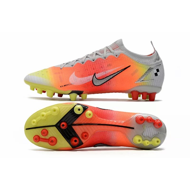 Botas de Fútbol Nike Vapor 14 Elite AG Unisex Rojo Naranja&Amarillo&Blanco (#36~#45)