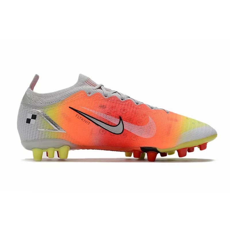 Botas de Fútbol Nike Vapor 14 Elite AG Unisex Rojo Naranja&Amarillo&Blanco (#36~#45)