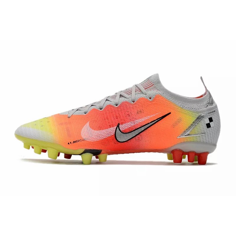 Botas de Fútbol Nike Vapor 14 Elite AG Unisex Rojo Naranja&Amarillo&Blanco (#36~#45)
