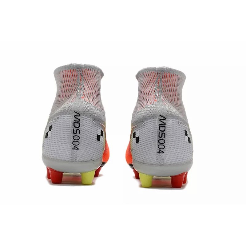 Botas de Fútbol Nike Superfly 8 Elite AG Unisex Alta Rojo Naranja&Amarillo&Blanco (#36~#45)