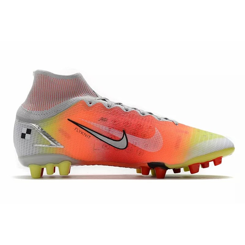 Botas de Fútbol Nike Superfly 8 Elite AG Unisex Alta Rojo Naranja&Amarillo&Blanco (#36~#45)